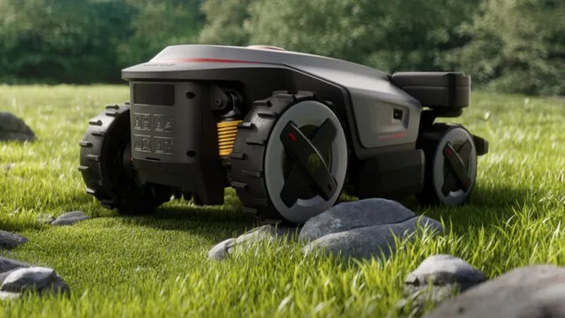 Robotmaaier op oneven terrein